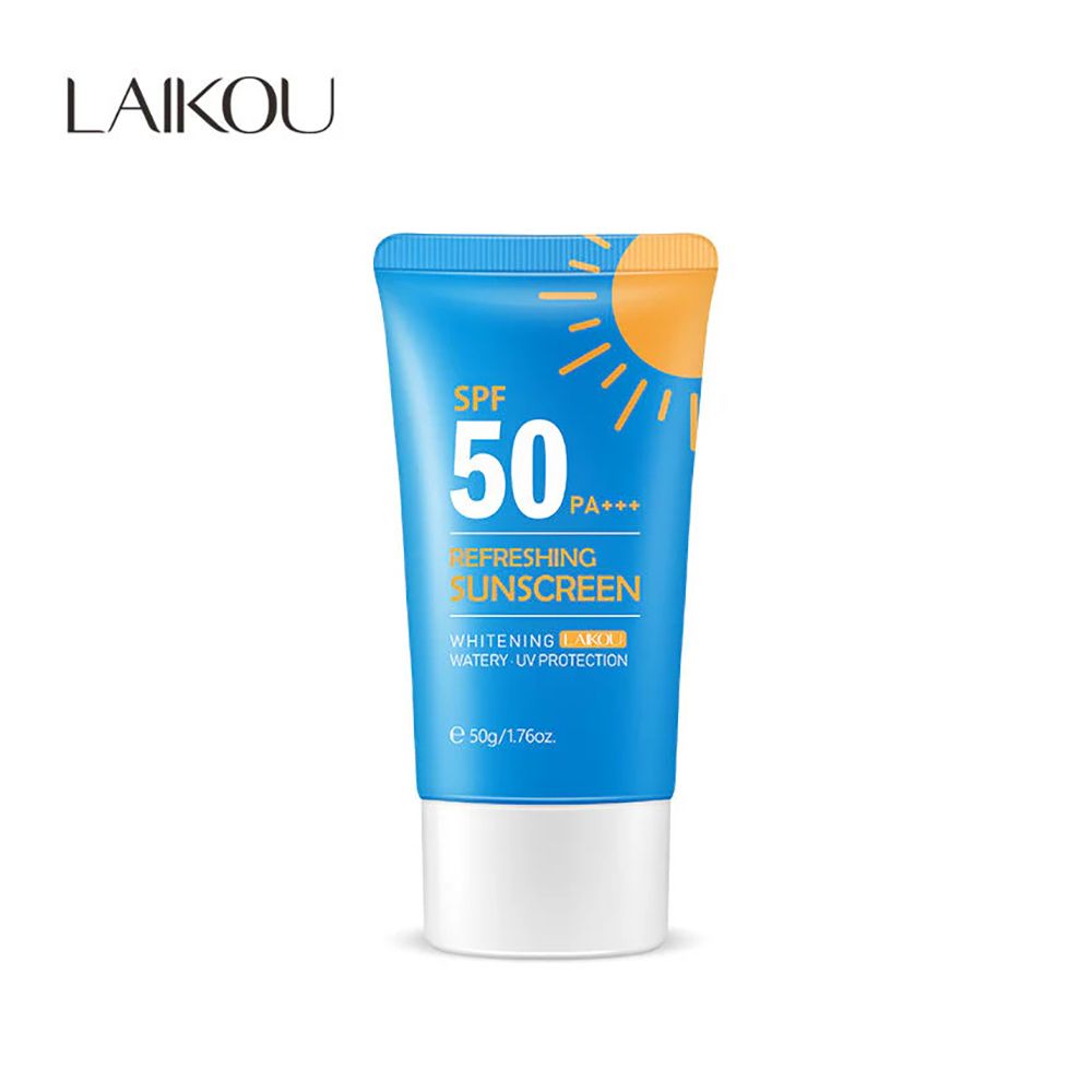 Laikou Refreshing Whitening Sunscreen, Waterproof, UV Protection, SPF50, PA+++, 50g, LK83861E