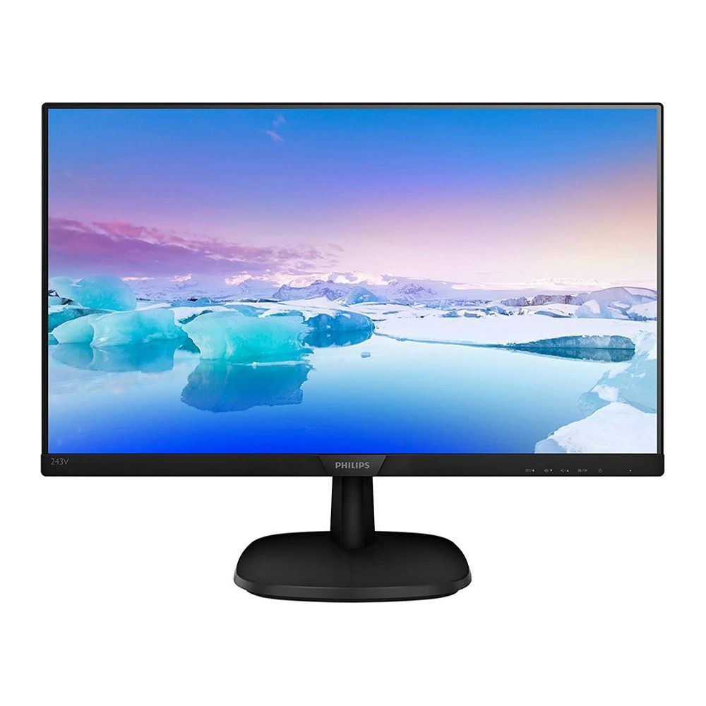 Philips 24" LED Monitor, 4ms, 75Hz, IPS Panel, Low Blue Light, Flicker-Free, 243V7QJAB