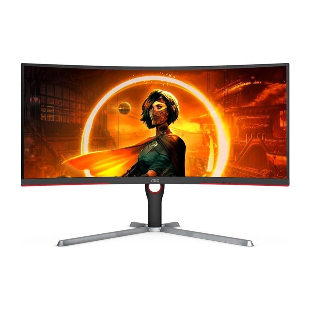 AOC 34" Frameless Curved LED Gaming Monitor, Freesync Premium, 165Hz, CU34G3S