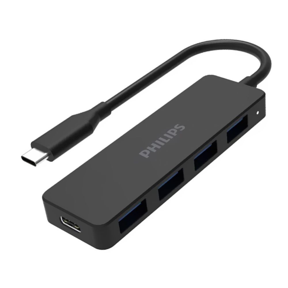 Philips 4-in-1 USB-C Hub with Type-C to 4x USB-A Ports, SWR1603G