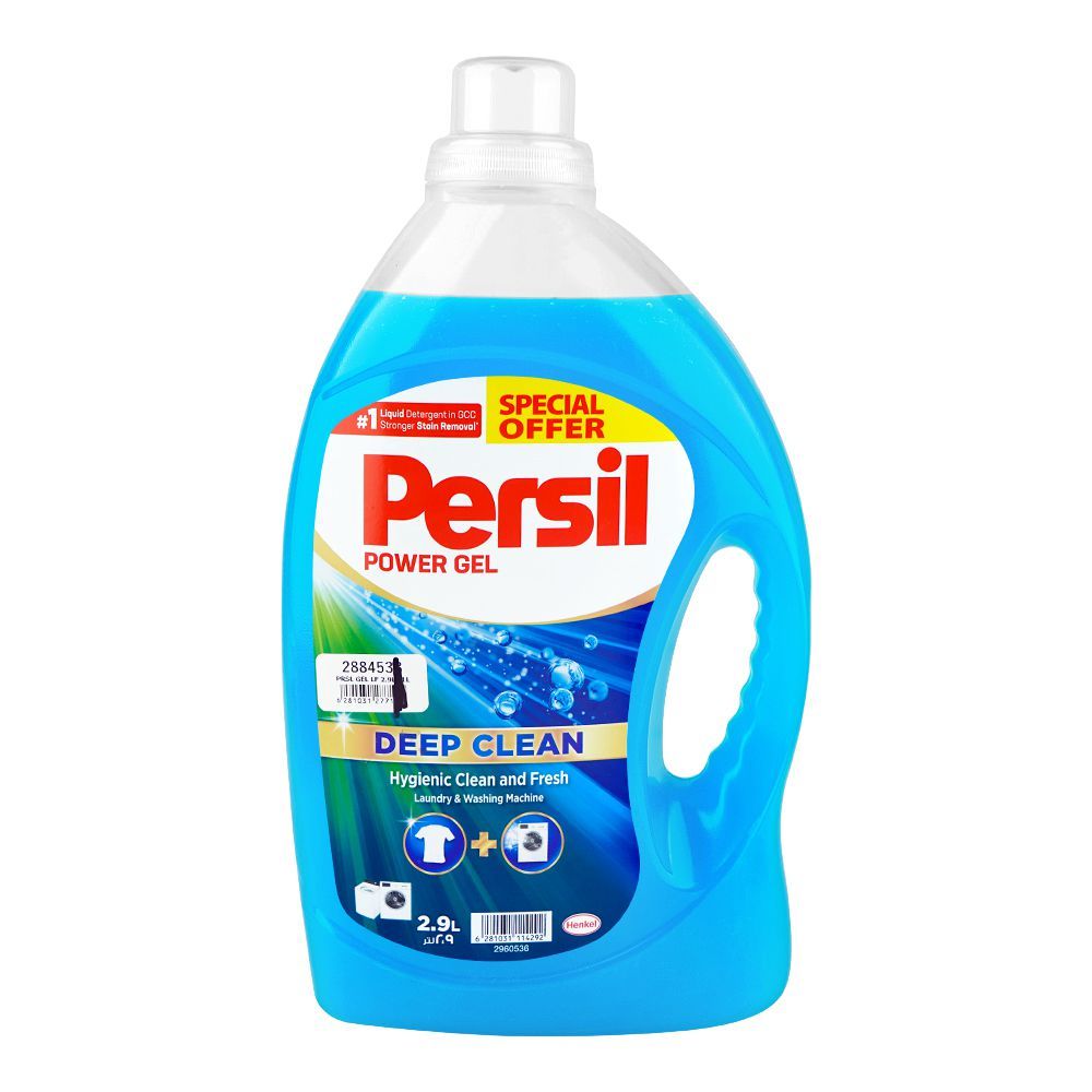 Persil Blue Deep Clean Power Gel Liquid Laundry Detergent, 2.9 Liter