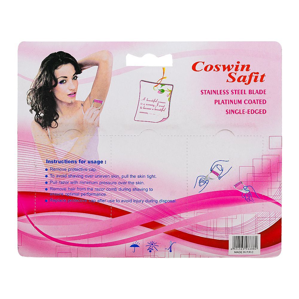 Coswin Safit Shave Body Razor For Women, 6-Pack