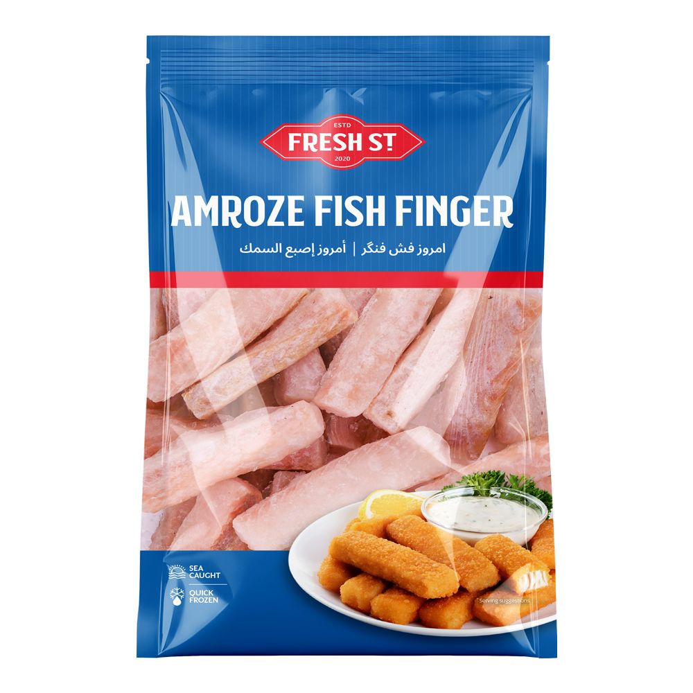 Fresh Street Amroze Fish Fingers - Frozen Fish Snacks, 500g