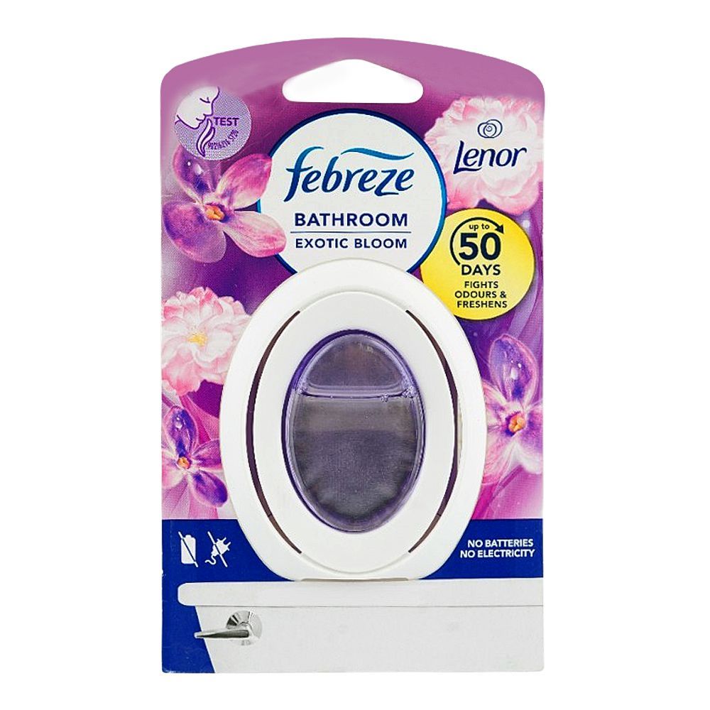 Febreze Bathroom Anti-Mould Odour Air Freshener, Exotic Bloom Scent, 7.5ml