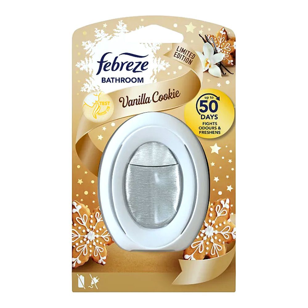 Febreze Bathroom Anti-Mould Odour Air Freshener, Vanilla Cookie Scent ...