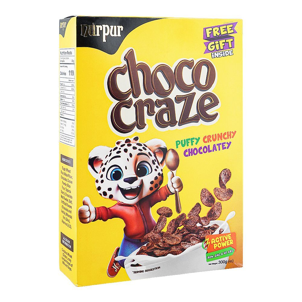 Nurpur Choco Craze Chocolate Cereal, 300g