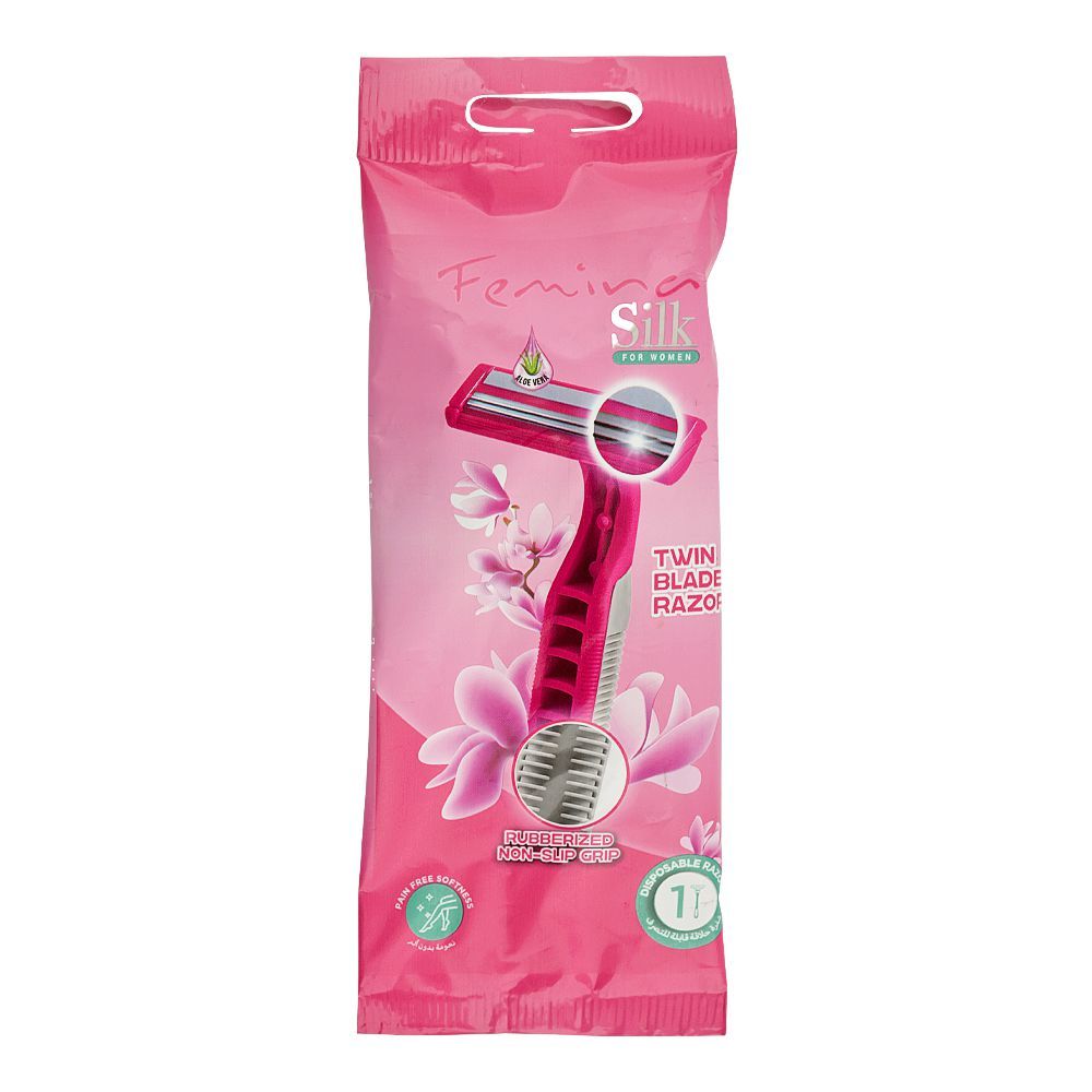 Treet Razor Pink Treet Femina Silk Disposable Razor For Women, 1-Pack