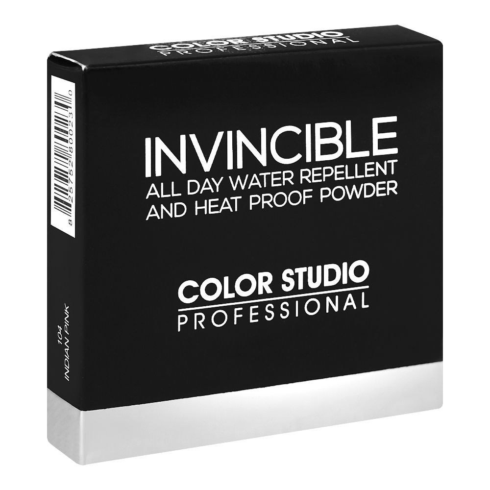 Pink Color Invincible Color Studio Invincible Compact Powder, 9.5g, 104 Indian Pink