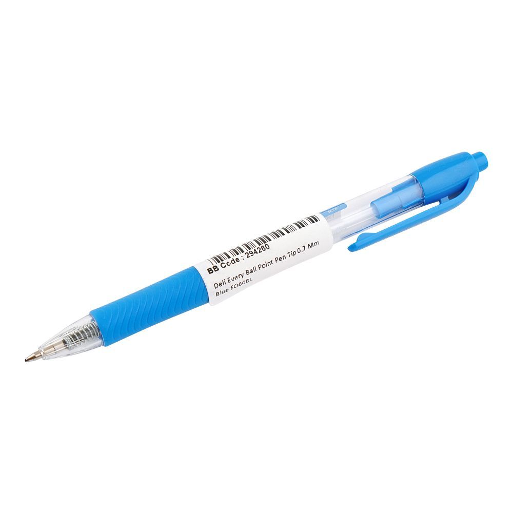 Deli Every Ball Point Pen Tip 0.7 mm, Blue, EQ60BL
