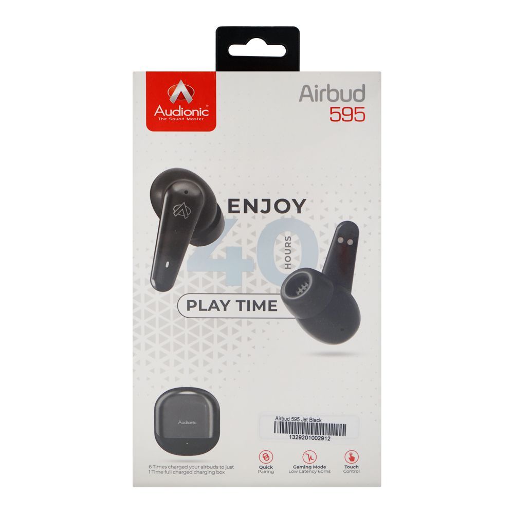 Audionic True Wireless Quad Mic Earbuds With ENC, IPX4 Water Resistant ...