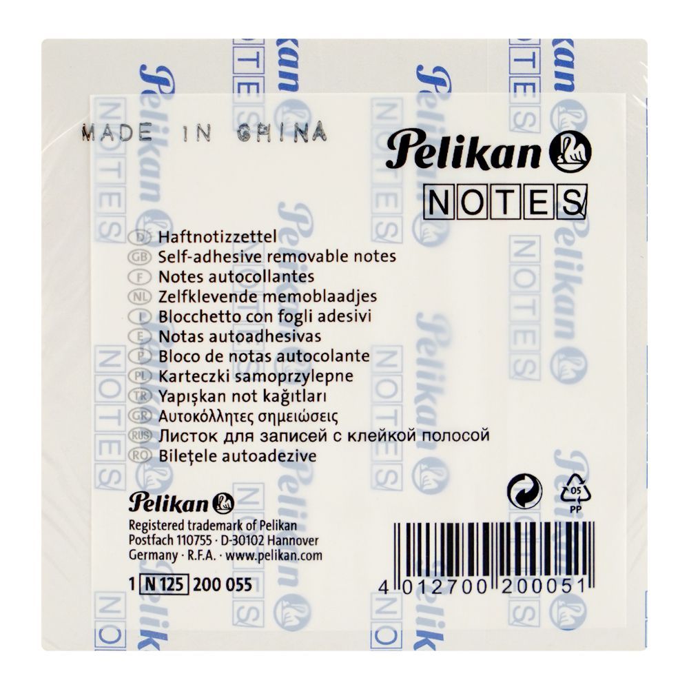 Pelikan Notes N125 76 X 76mm 100 Sheets, Yellow, 200055