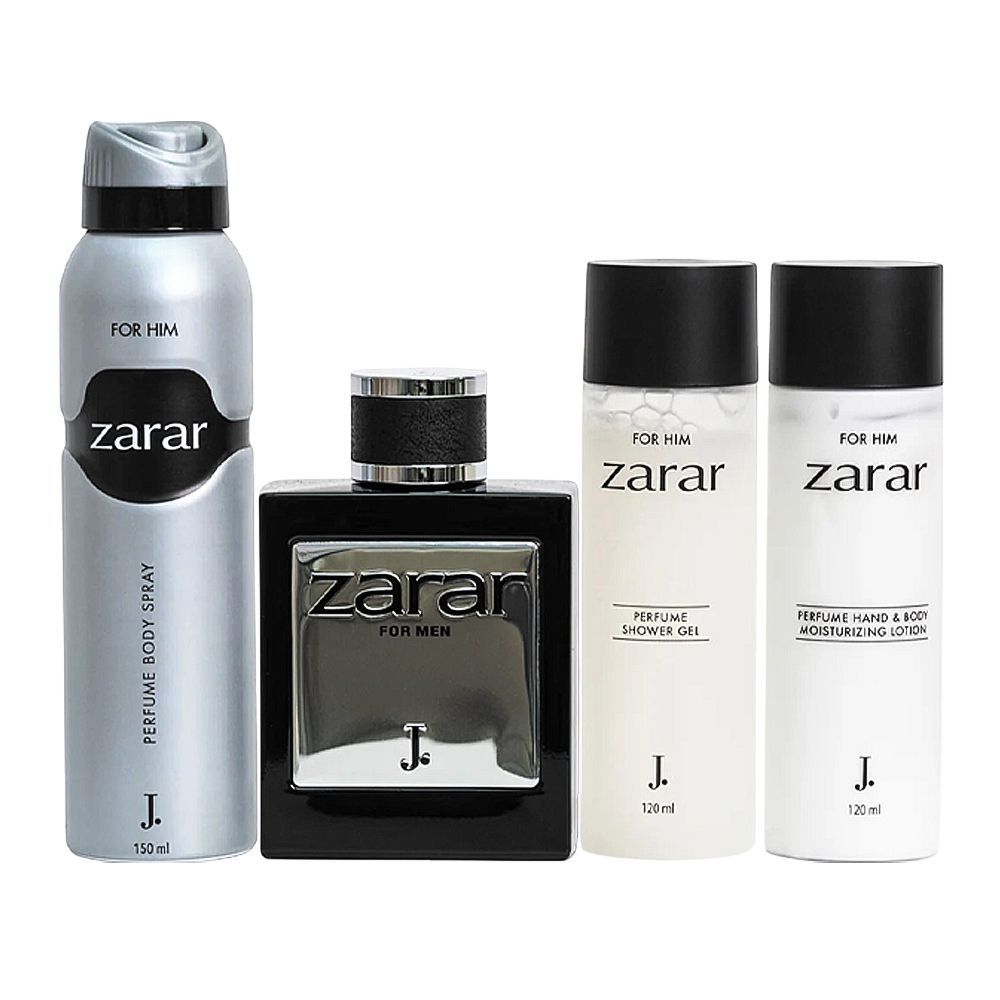 Junaid Jamshed Zarar For Him Set, Eau De Parfum Body Spray+Body