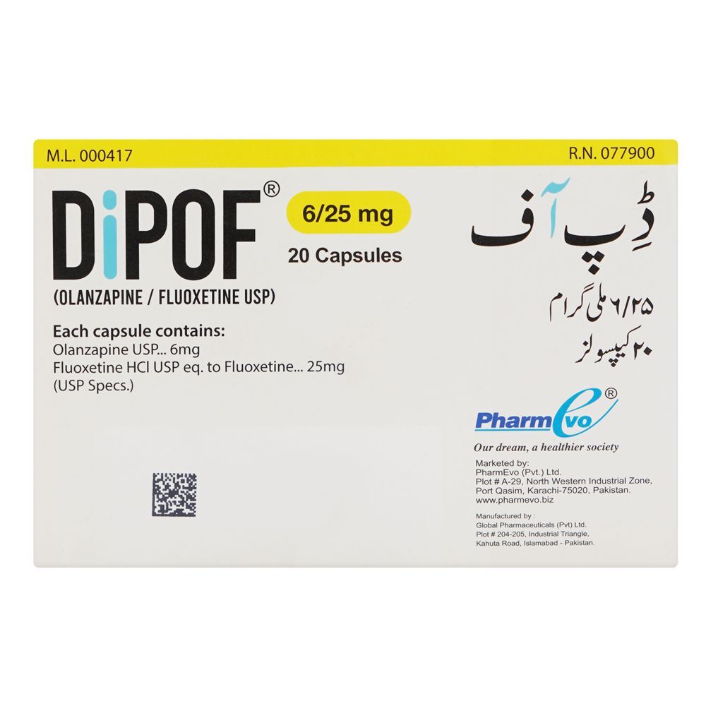 PharmEvo Dipof Capsule, 6/25mg, 20-Pack