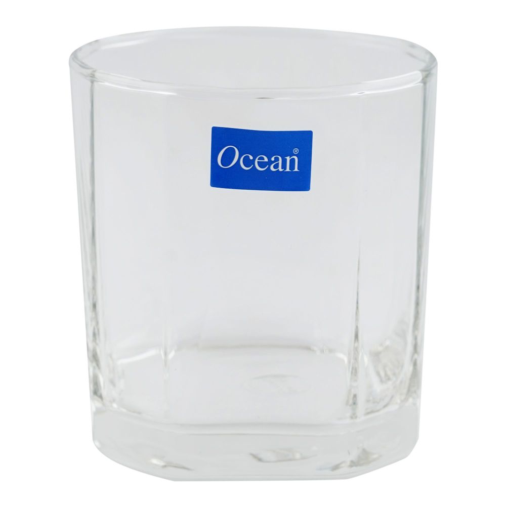 Pryce Rocks Glass Ocean Pyramid Rock Glass, 260ml, 6-Pack, B02309