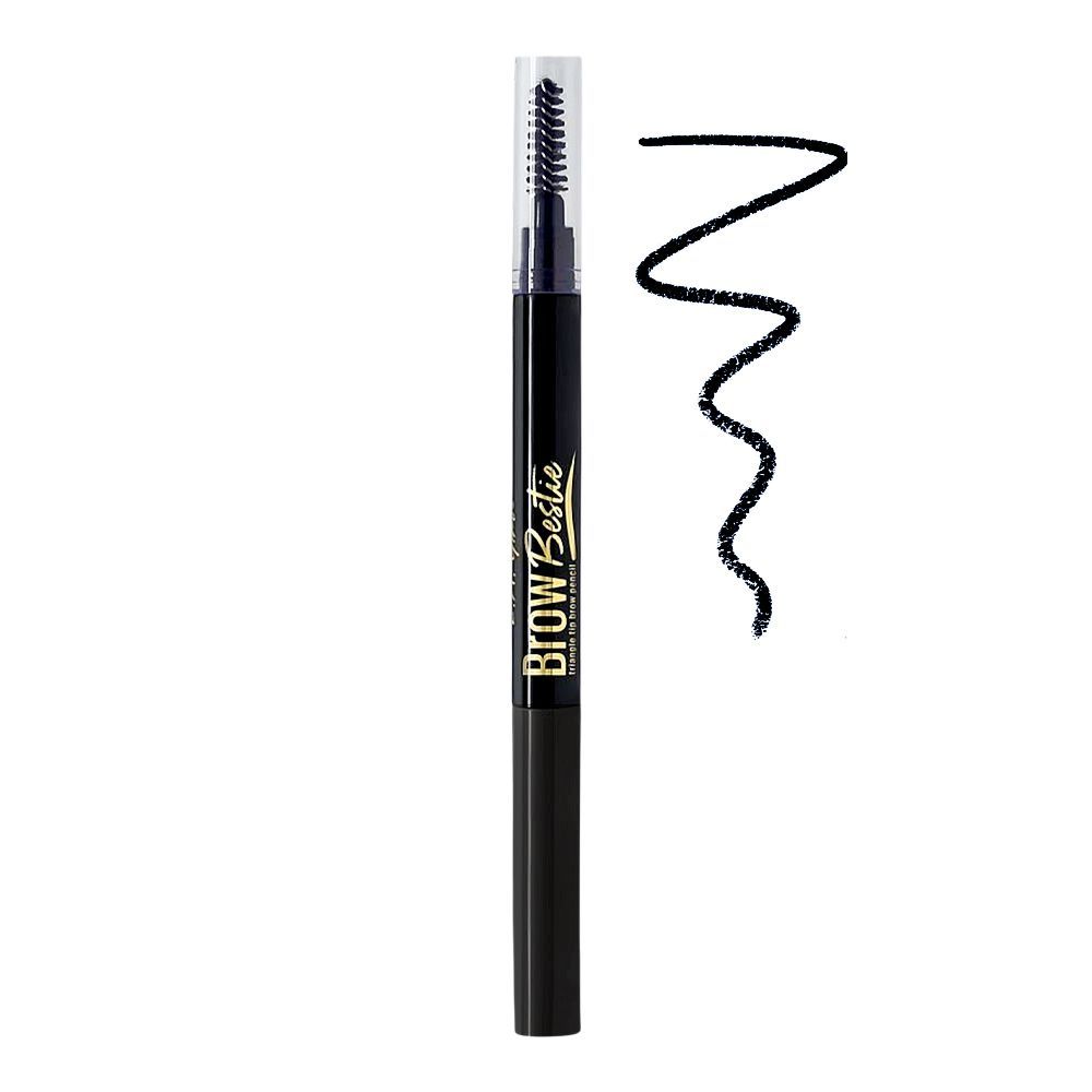 L.A. Girl Brow Bestie Auto Pencil With Spoolie, GBP378 Black Brown, 0.25g