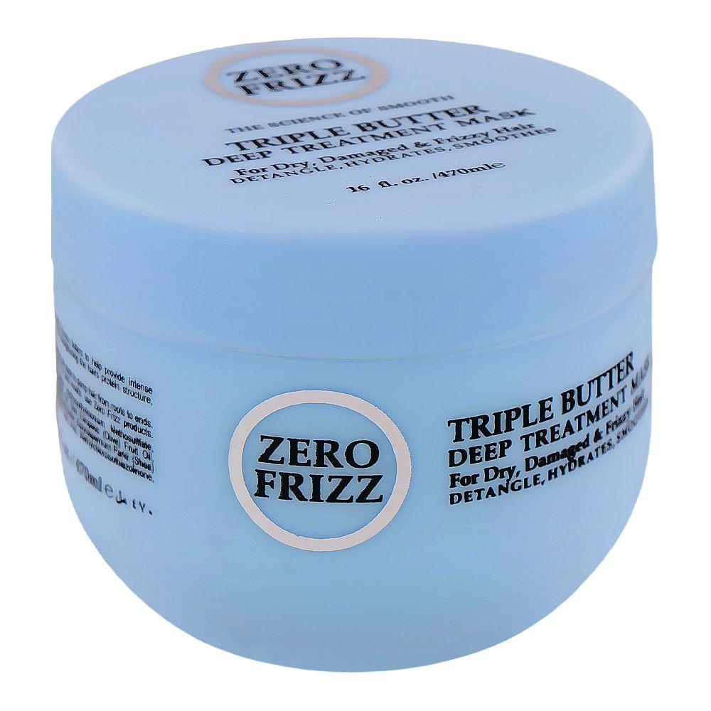 Zirro Rizz Zero Frizz Triple Butter Deep Treatment Hair Mask, For Dry & Damaged ...
