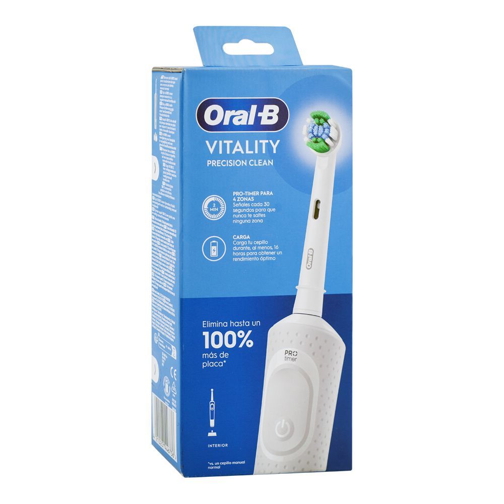 Braun Oral-B Vitality Precision Clean Rechargeable Toothbrush, 0.9W ...