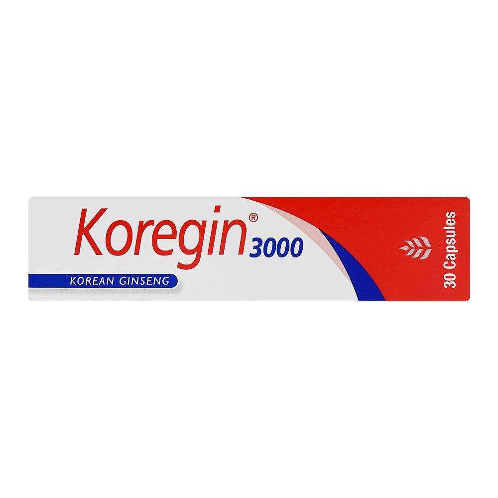 Health Aid Koregin One A Day Capsule, 3000mg, 30-Pack