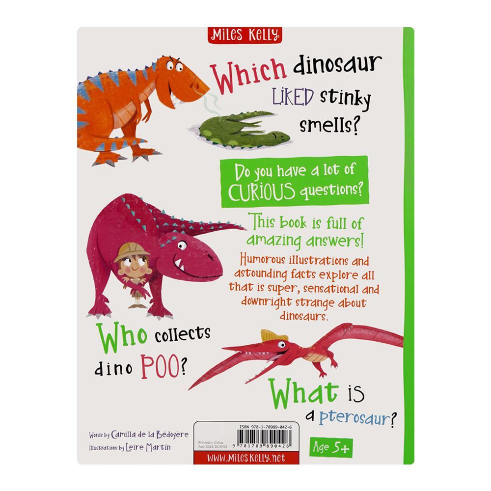 Miles Kelly Curious Questions & Answers About Dinosaurs Book