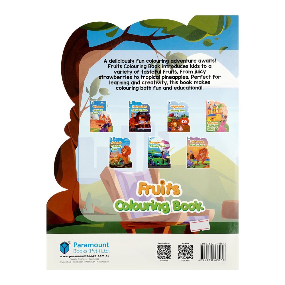 Paramount Books Fruits Colouring Book, Diy-Cut Book