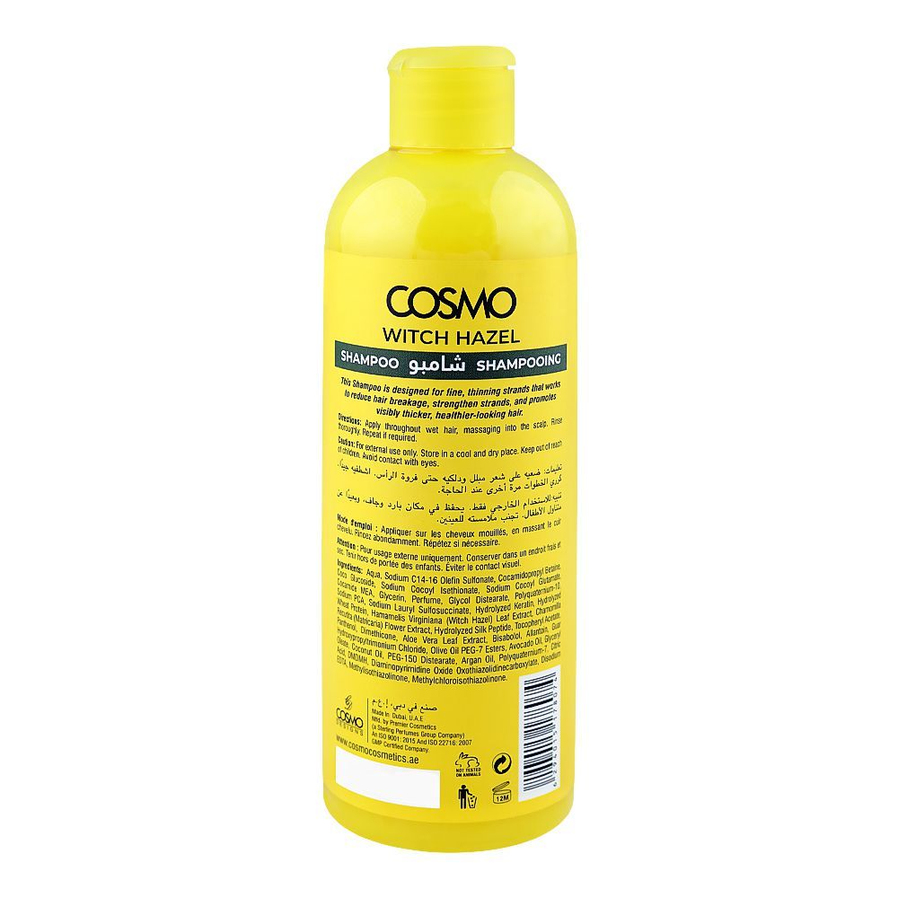 Cosmo Witch Hazel Chamomile + Allantoin Calming Shampoo, Paraben Free ...