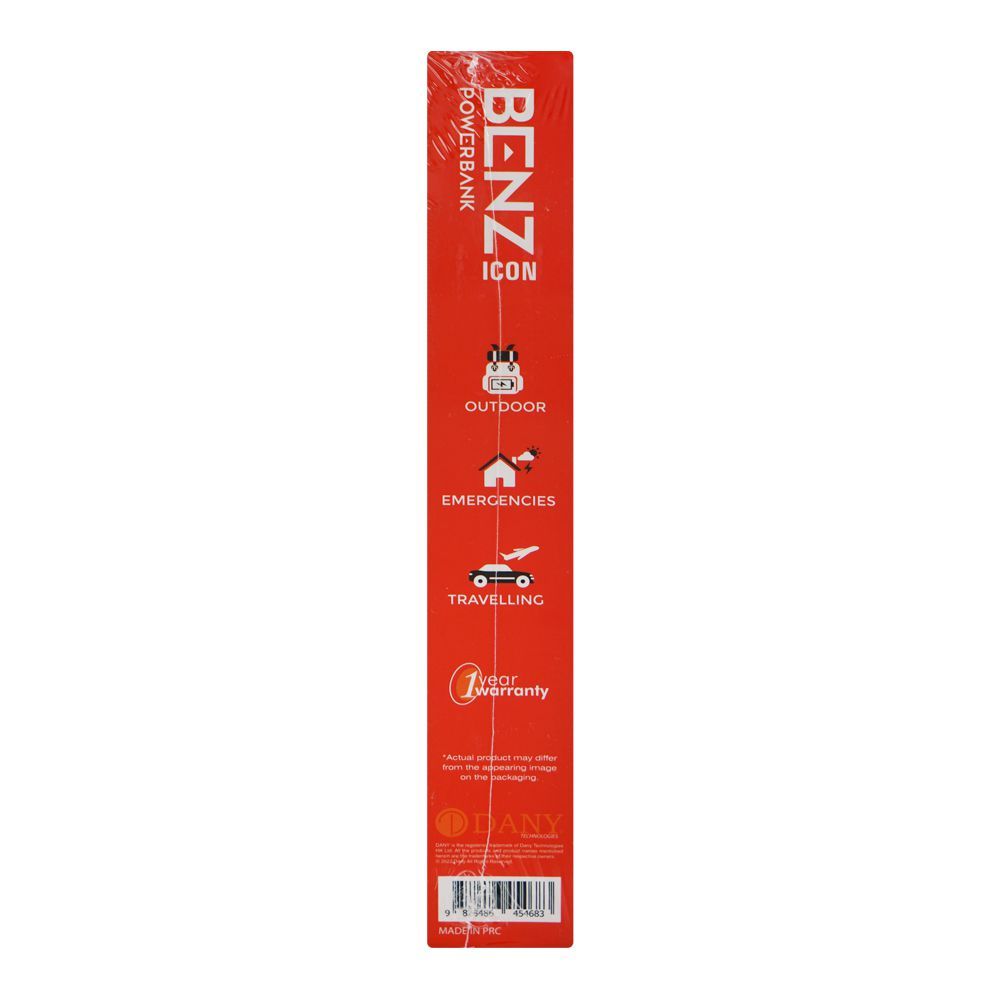 Audionic Benz Icon Power Bank, 10000mAh, 22.5W, Built-In USB-C ...