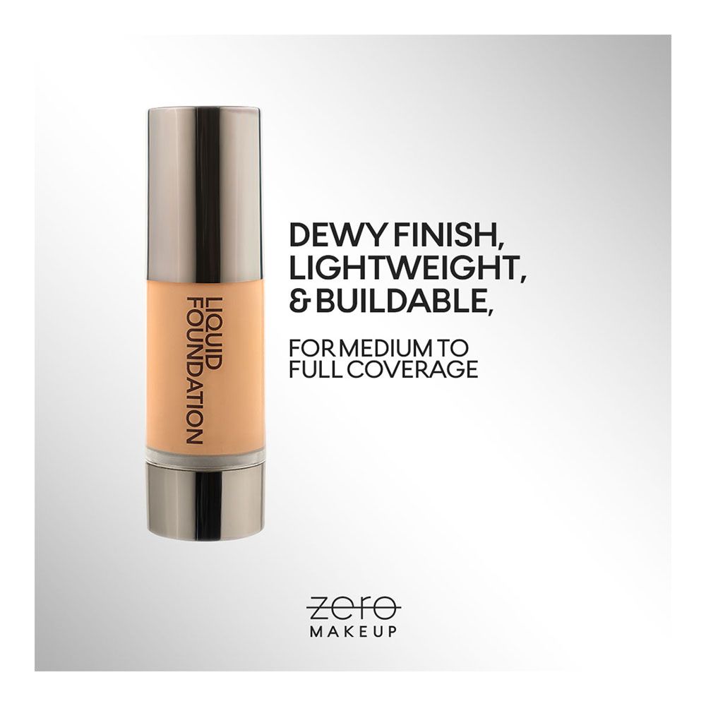 ZERO Makeup Liquid Foundation, Caramel, 30ml