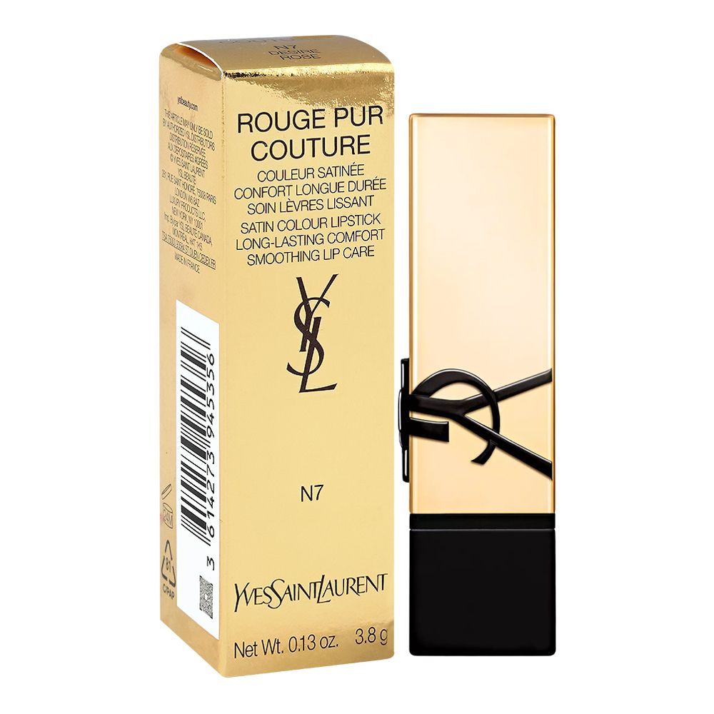Ysl Rouges Pu Contour N7 Yves Saint Laurent Rouge Pur Couture Satin Colour Lipstick, N7 Desire ...