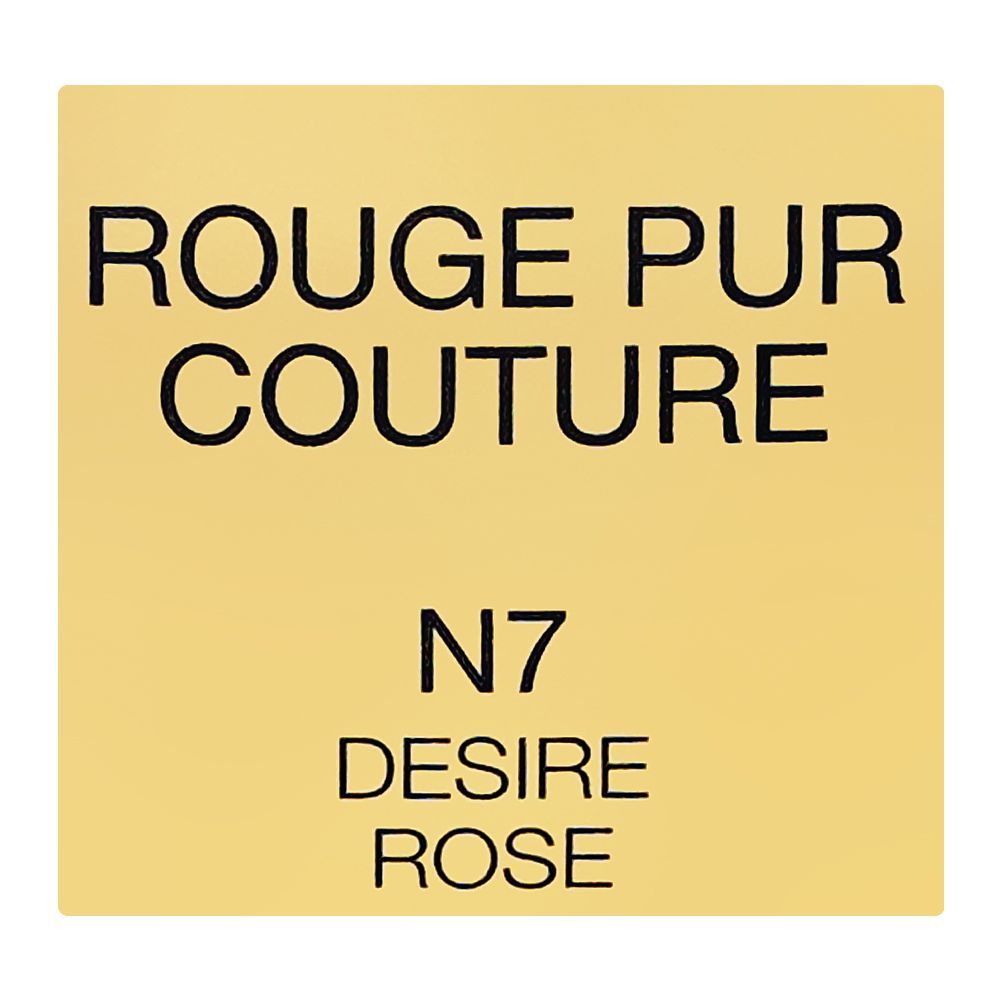 Ysl Rouges Pu Contour N7 Yves Saint Laurent Rouge Pur Couture Satin Colour Lipstick, N7 Desire ...