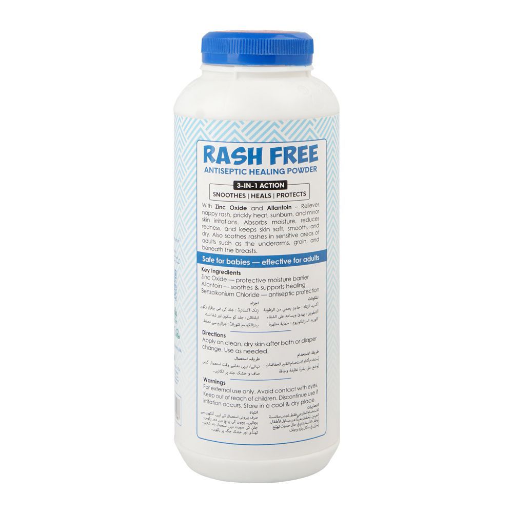 Origin Go Rash Powder English 3-In-1 Action Rash Free Antiseptic Healing Powder, 110g