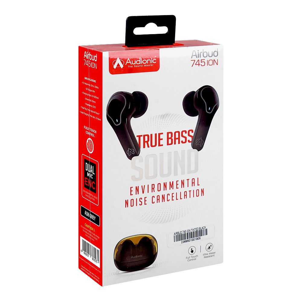 Audionic Dual Mic ENC Airbud-745 Ion, 40 Hours Play Time, 300mAh Case ...