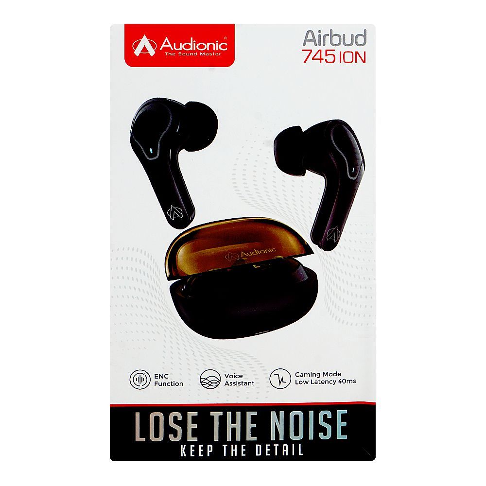 Audionic Dual Mic ENC Airbud-745 Ion, 40 Hours Play Time, 300mAh Case ...