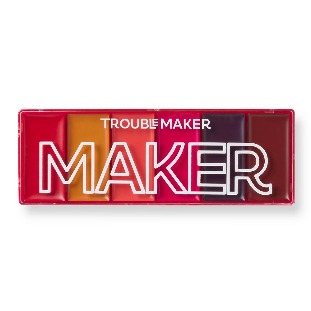 Trouble Maker Cream Blush Maker Palette, Poppie, 6-Pack