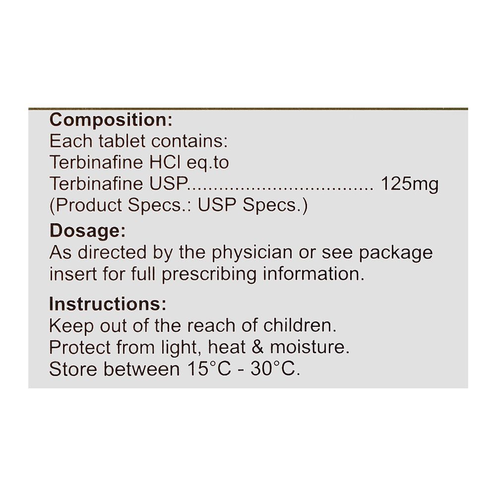 Maxitech Tab Maxitech Terbimax Tablet, 125mg, 10-Pack