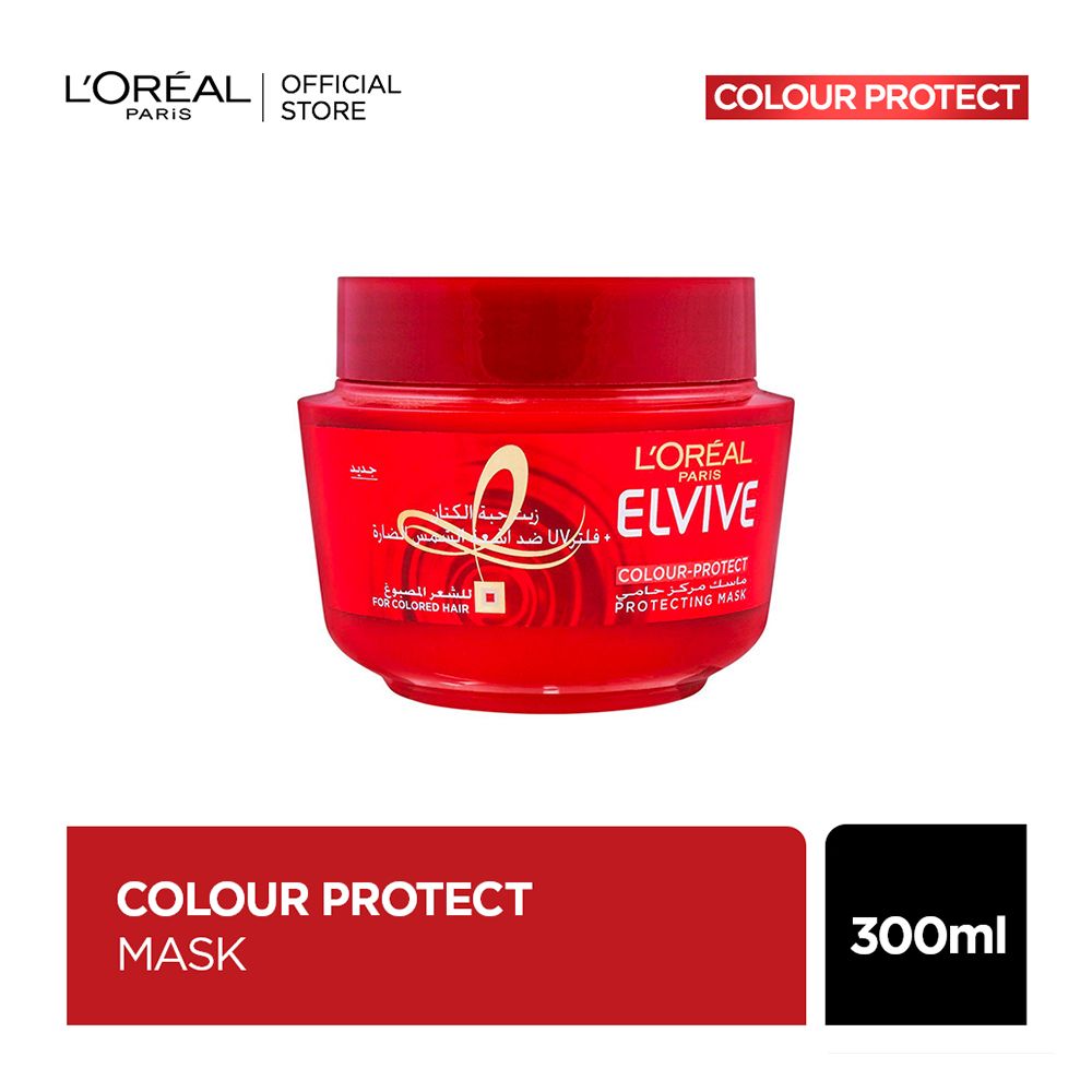 L'Oreal Paris Elvive Colour-Protect Protecting Mask, For Coloured Hair, 300ml