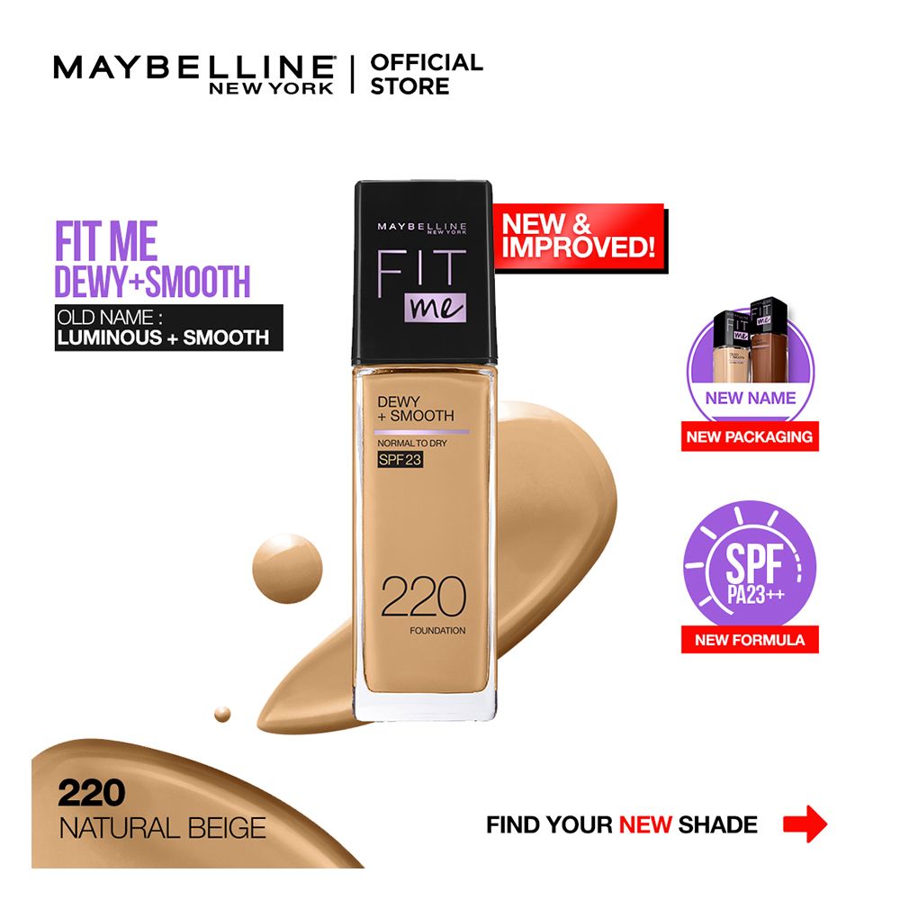 Purchase Maybelline Fit Me Dewy Smooth SPF 23 Foundation Pump 220 purchase-maybelline-fit-me-dewy-smooth-spf-23-foundation-pump-220