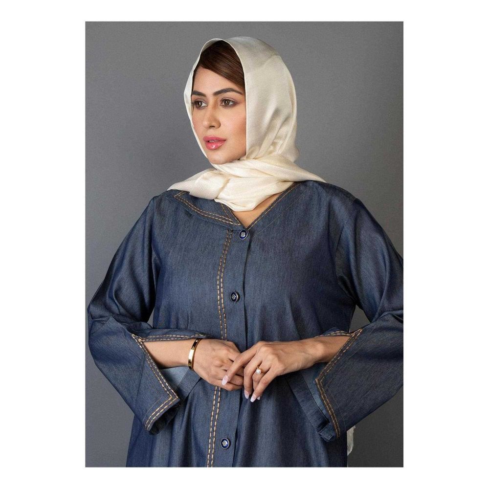 Affinity Denim Elegance Abaya