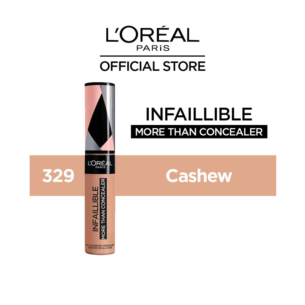 L'Oreal Paris Infallible More Than Concealer, 329, Cashew