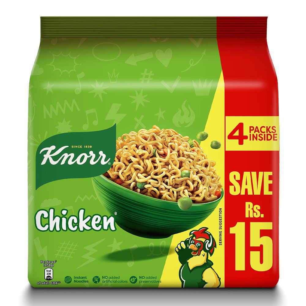 Knorr Noodles Chicken, 264g, 66g x 4-Pack
