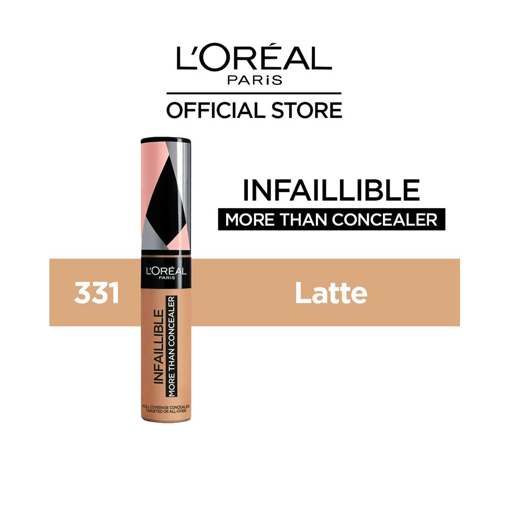 L'Oreal Paris Infaillible Full Wear More Than Concealer, Full Coverage Concealer, 331 Latte