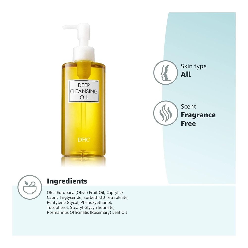 DHC Deep Cleansing Oil, Facial Cleansing Oil, Makeup Remover, Cleanses ...