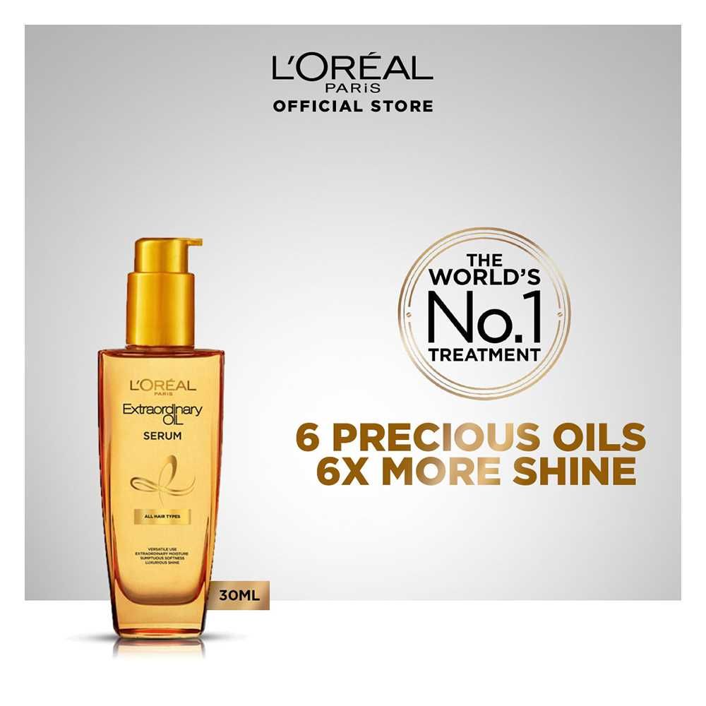 L'Oreal Paris Elvive Extraordinary Oil Hair Serum, All Hair Types, 30ml