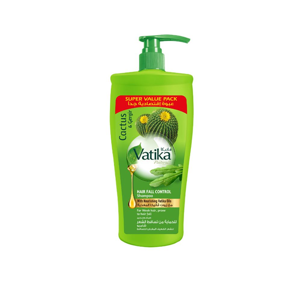 Dabur Vatika Cactus And Gergir Hair Fall Control Shampoo, For Weak Hair, 650ml