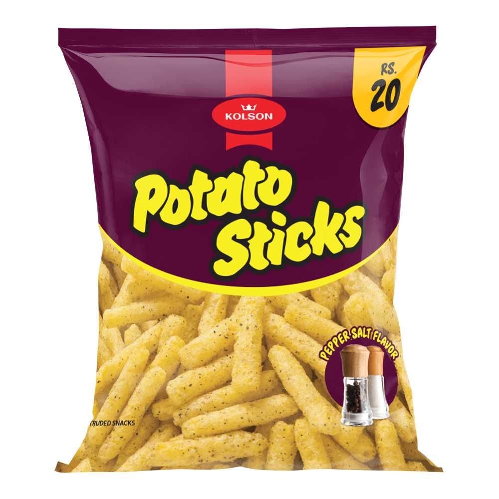 Kolson Potato Sticks, Pepper & Salt, 38g