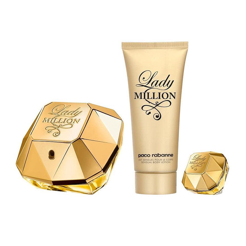 Pacco Lady Million Set, For Women, Eau De Parfum 80ml+ Body Lotion 100ml