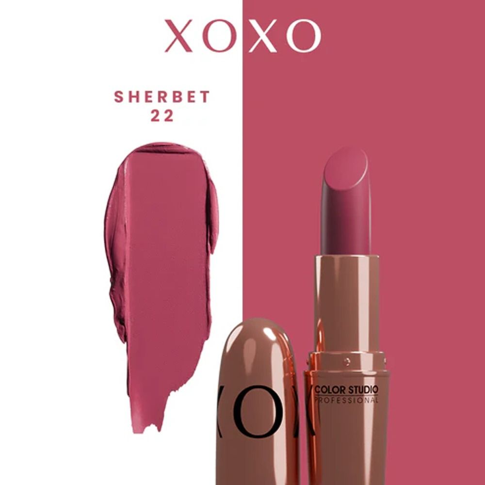 Color Studio Xoxo Limited Edition Lipstick, 22 Sherbet, 4.5g