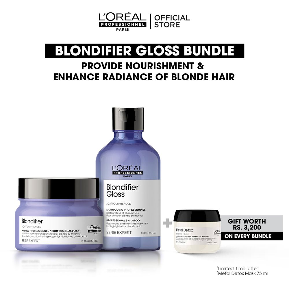 L'Oreal Professionnel Blondifier 300ml Shampoo & 250ml Mask, Bundle Offer