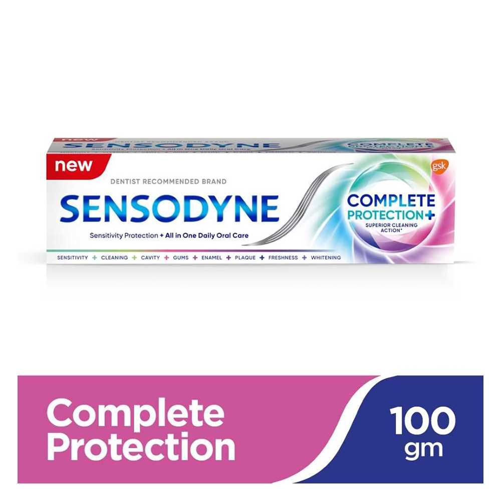 Sensodyne Complete Protection+ Fresh Breath, Superior Cleaning Action Toothpaste, 100g