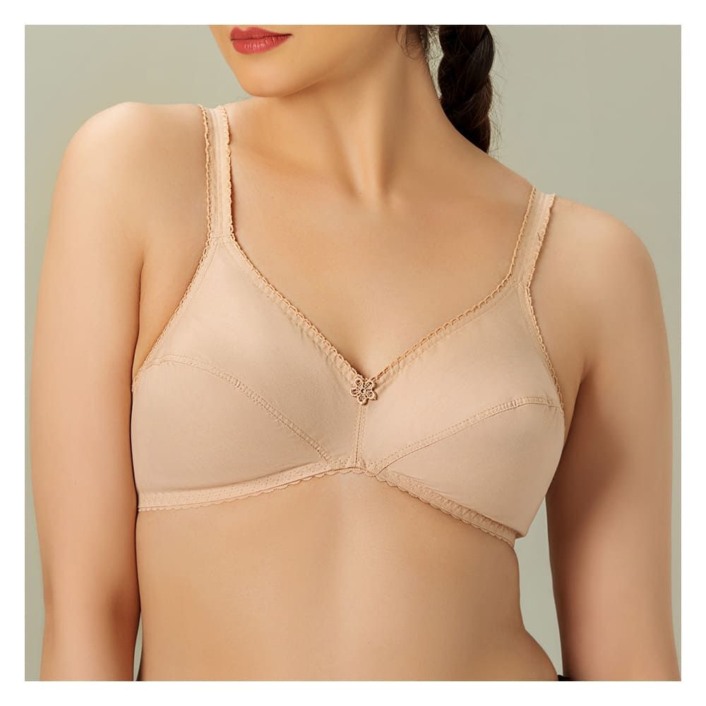 BeBelle Basic Cotton Bra, Skin