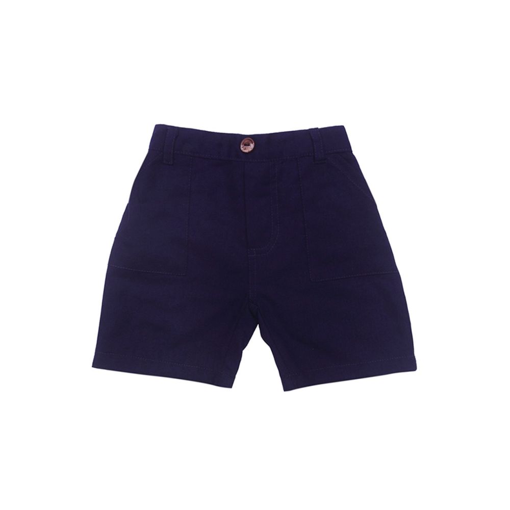 IXAMPLE Boys Navy Cotton Shorts